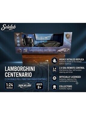 Lamborghini Centenario RC Car 1:24 Scale 2.4GHz Official Licensed New In Box